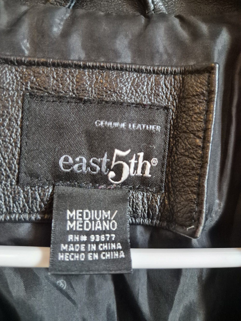 Vintage East 5th Black Leather Tailored Blazer Jacket - Picture 3 of 7